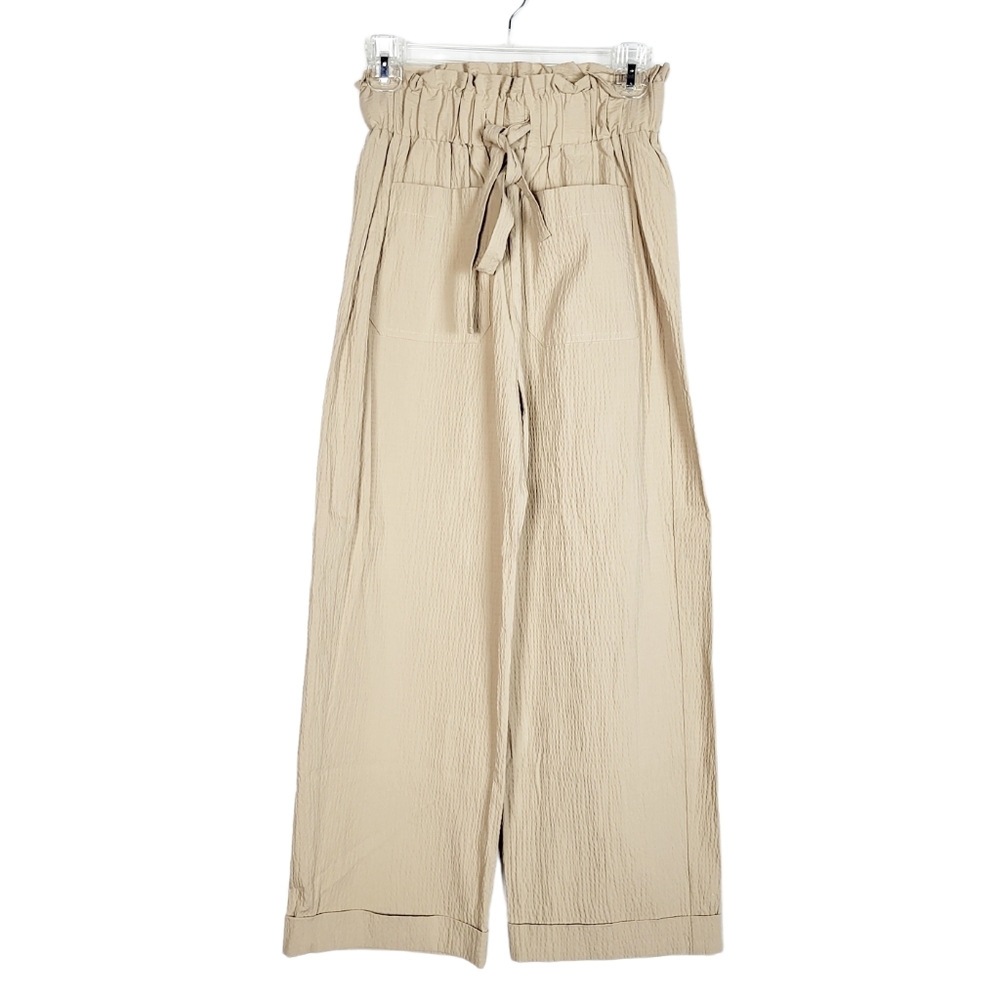 ZARA  wide leg khaki culottes pants. Size XS